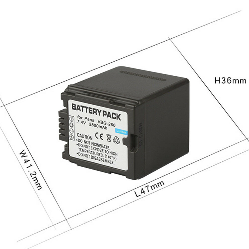 Batería para Panasonic HDC HS700 TM700 HS300 TM300